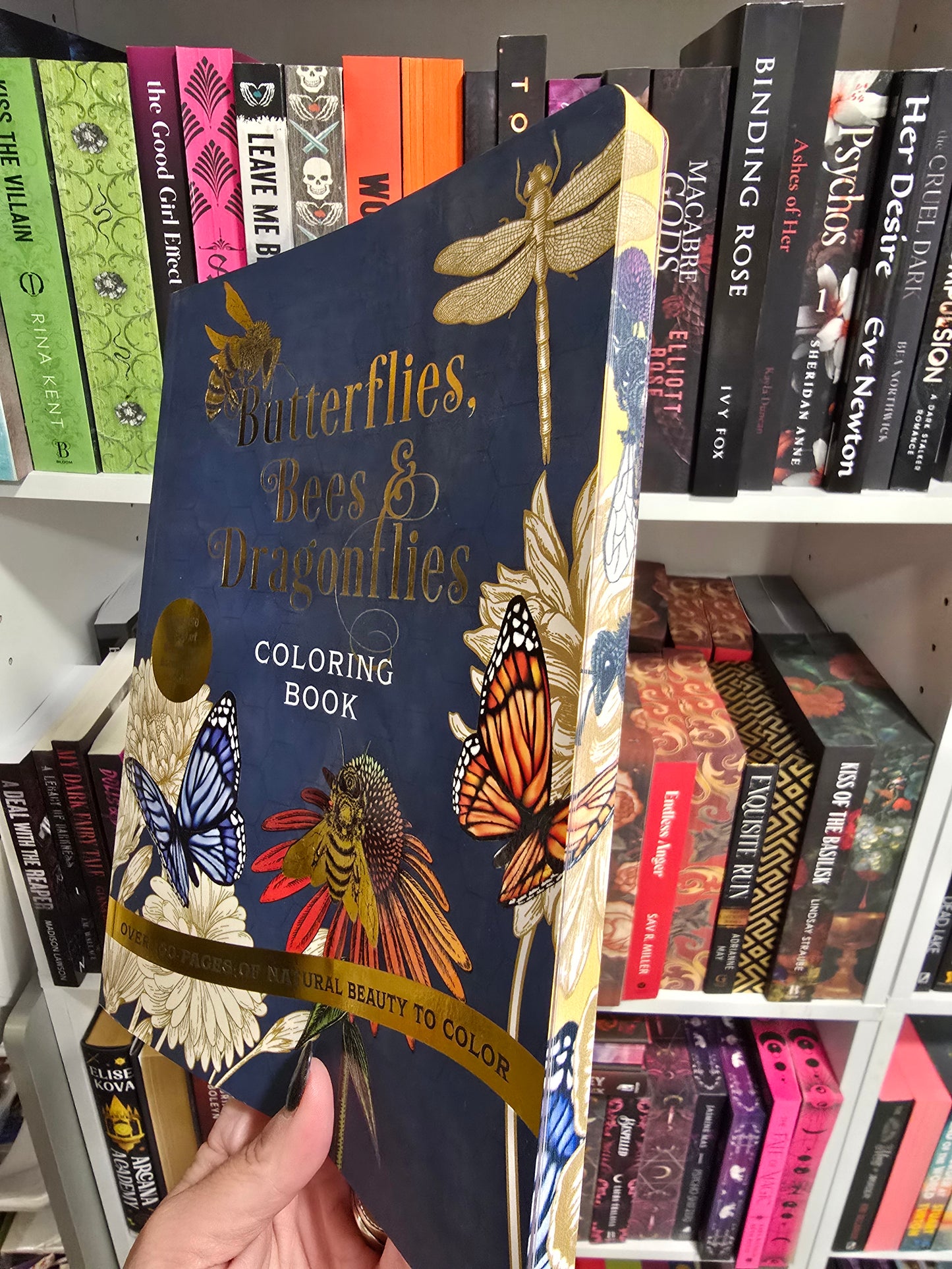 Adult Coloring Books- sprayed edge