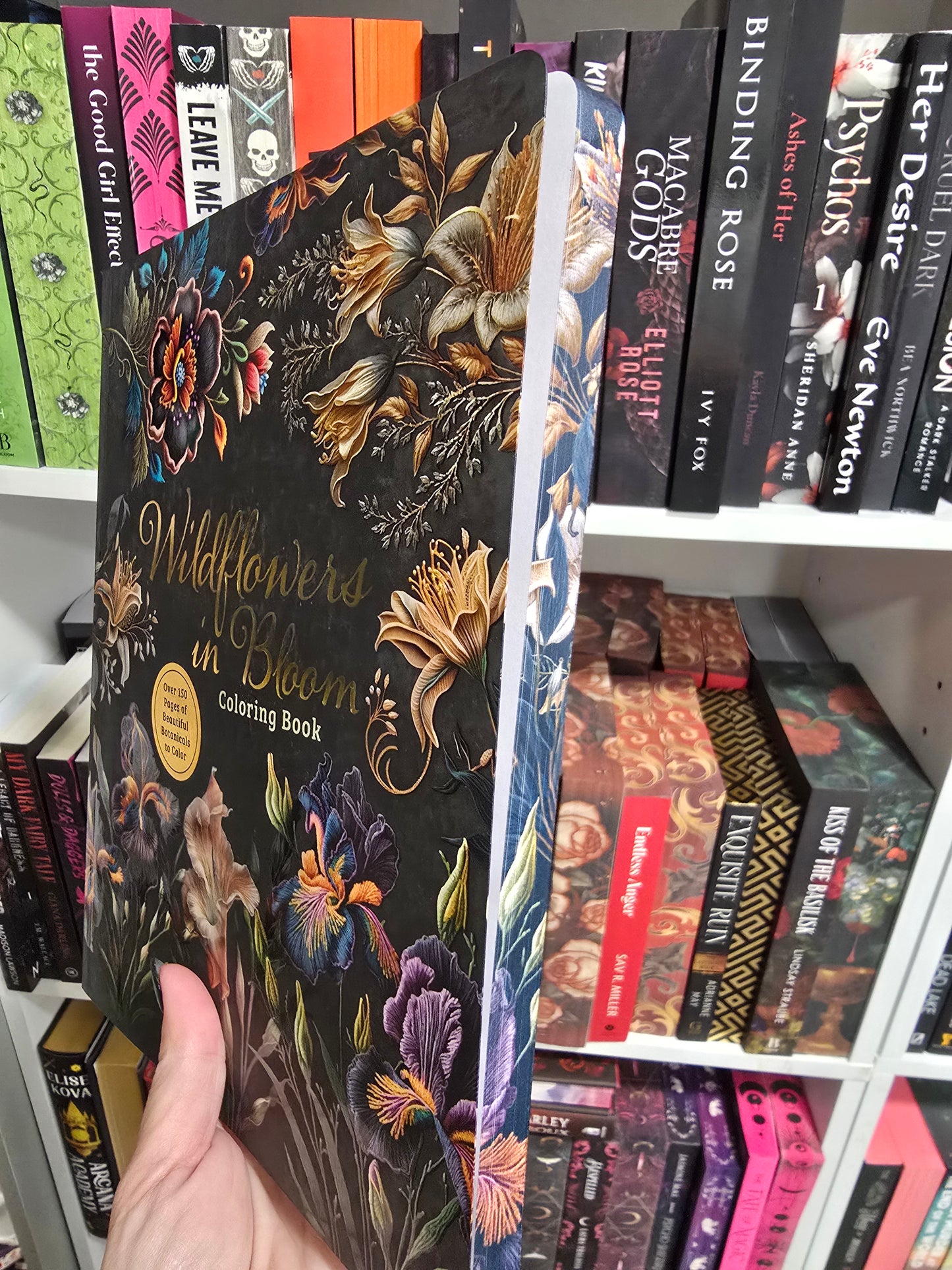 Adult Coloring Books- sprayed edge